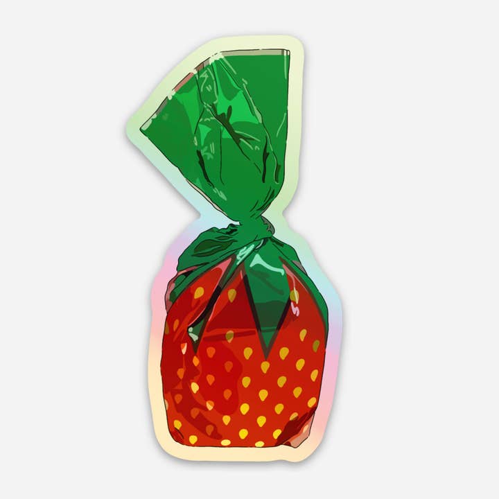 Hilarious Humanitarian - Wholesale Sticker - Strawberry Candy Holographic Sticker5