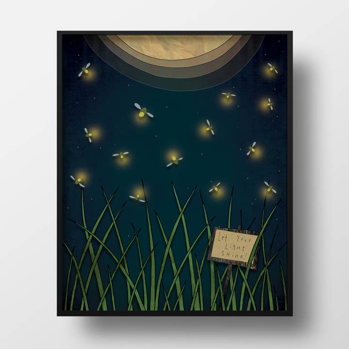 Firefly Print for wholesale by Red Umbrella Designs