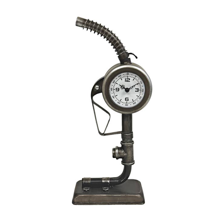 Metallic Gas Nozzle Table Clock for wholesale by Boxman