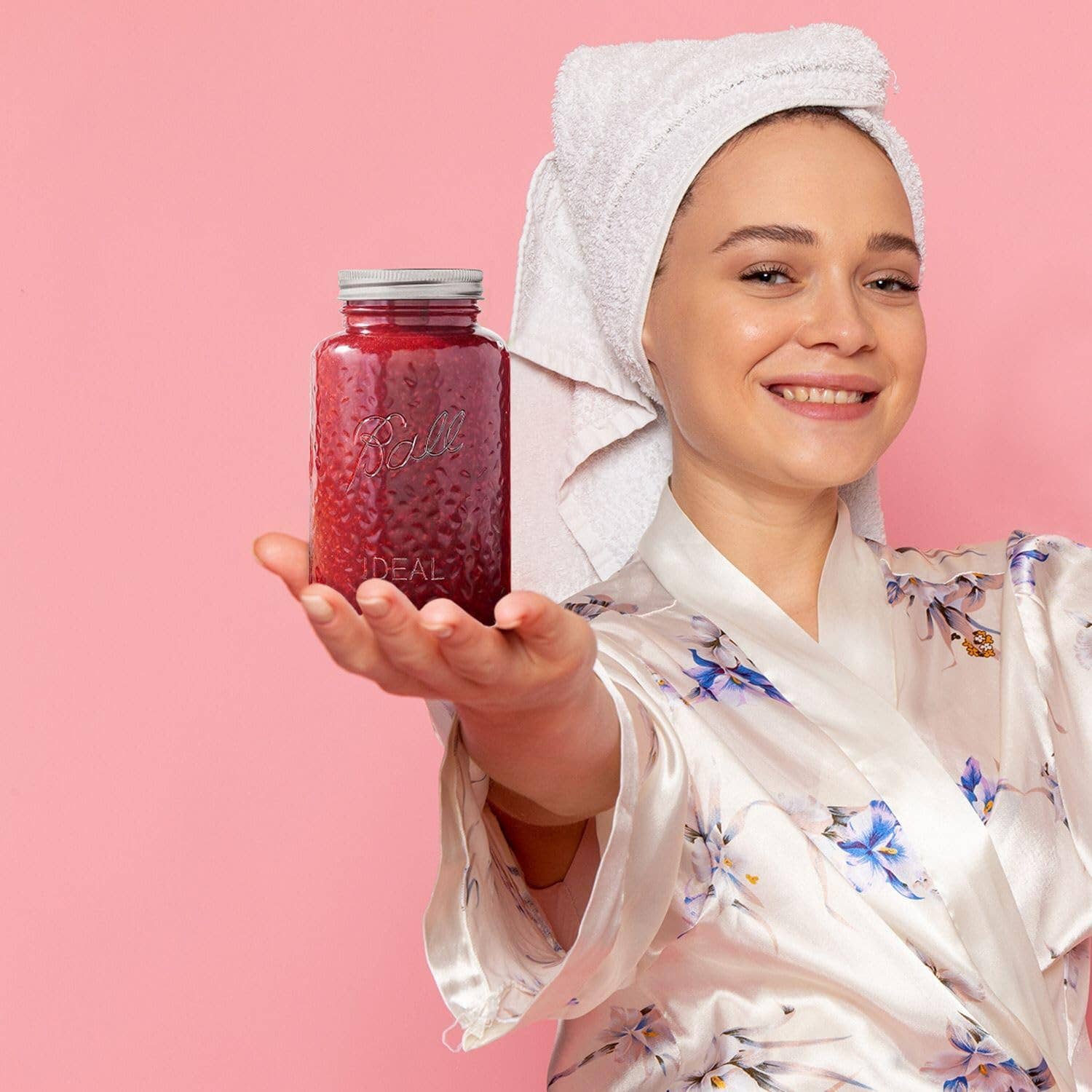 Innovarix - Vente Pots - Bocal à ouverture régulière - Rose rose 32 oz.2