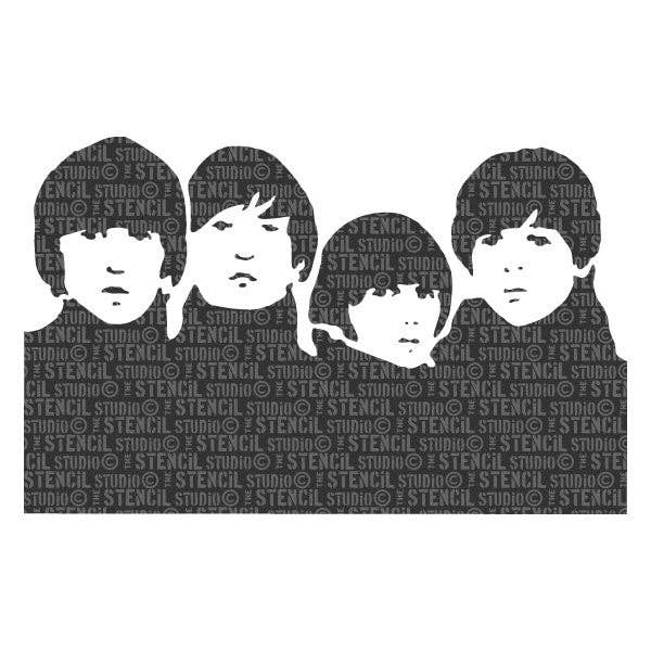 Beatles Stencil for wholesale by The Stencil Studio