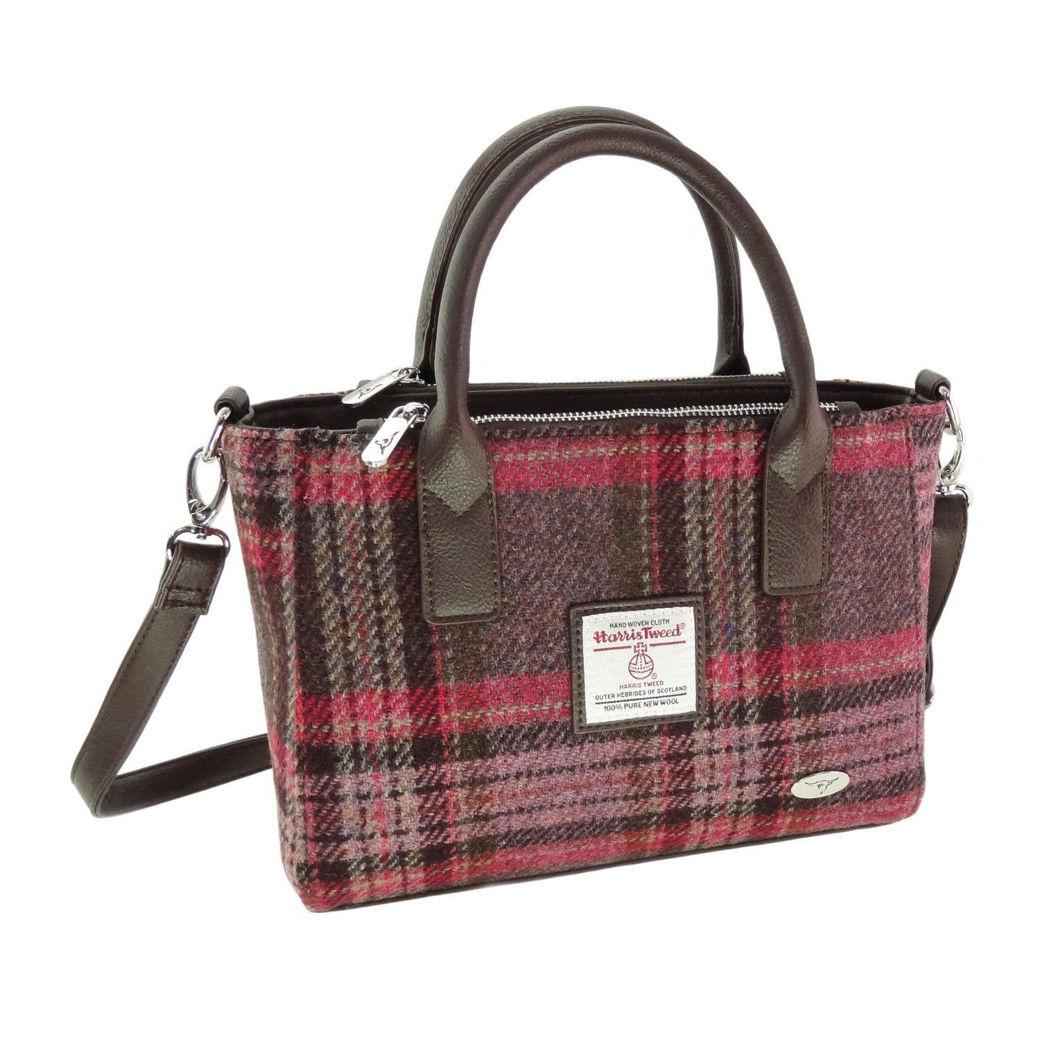 Glen Appin Of Scotland - Wholesale Tote Bag - Women's - LB1228 Harris Tweed 'Brora' Small Tote36