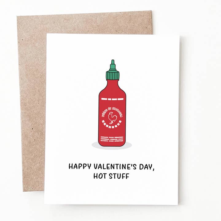 Tarjeta de San Valentín con salsa picante para venta al por mayor de Nine Two Design