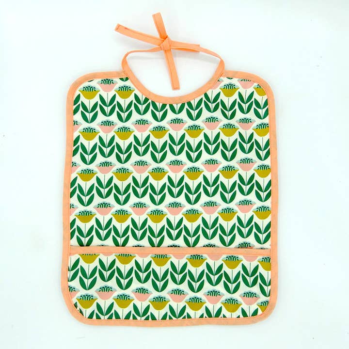 Bavoir Récupérateur - Motif "Happy Flower" pour la vente par Mimi and Cookie