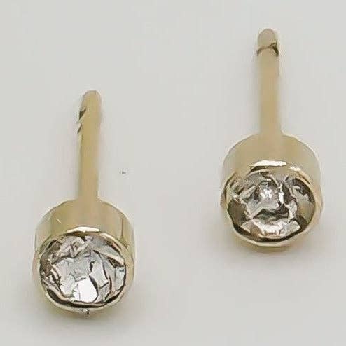 Crystal Bezel Stud Earring for wholesale by Rand Design