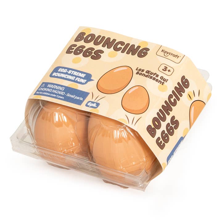 Bouncing Eggs 4 pcs for wholesale by Keycraft