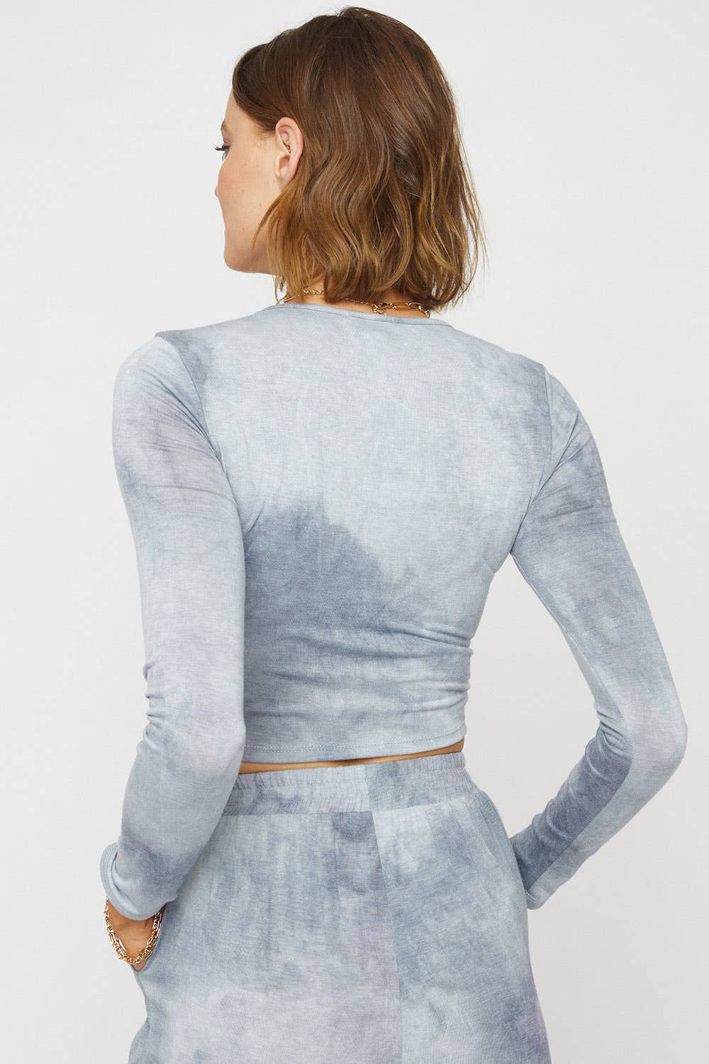 Sans Souci - Wholesale Knit Top - Women's - RUCHED LOUNGE TOP - T63302