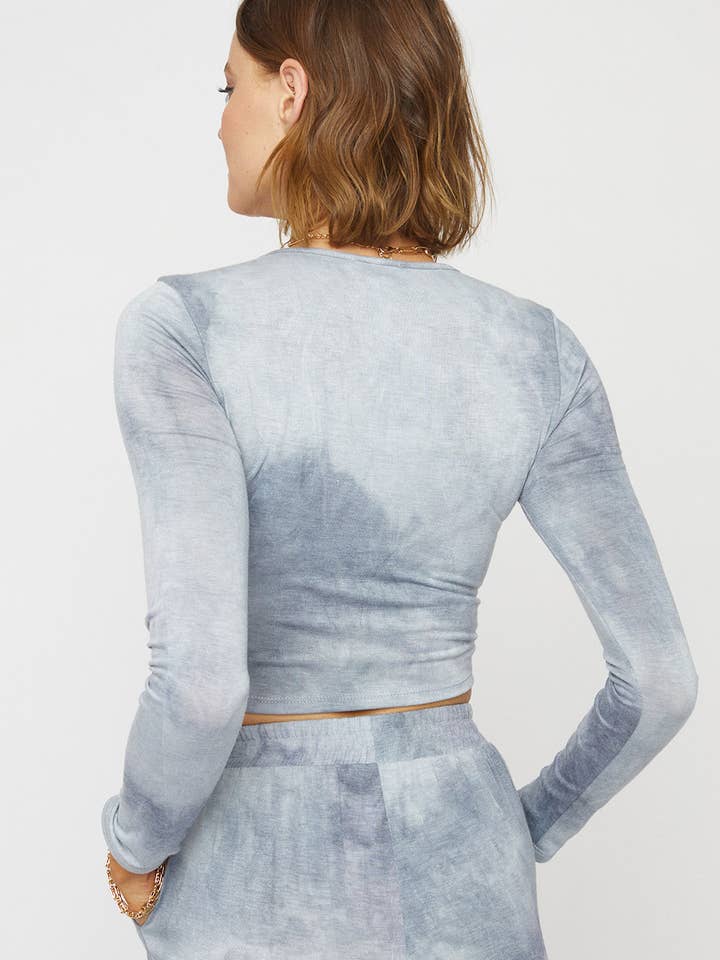 Sans Souci - Wholesale Knit Top - Women's - RUCHED LOUNGE TOP - T63302