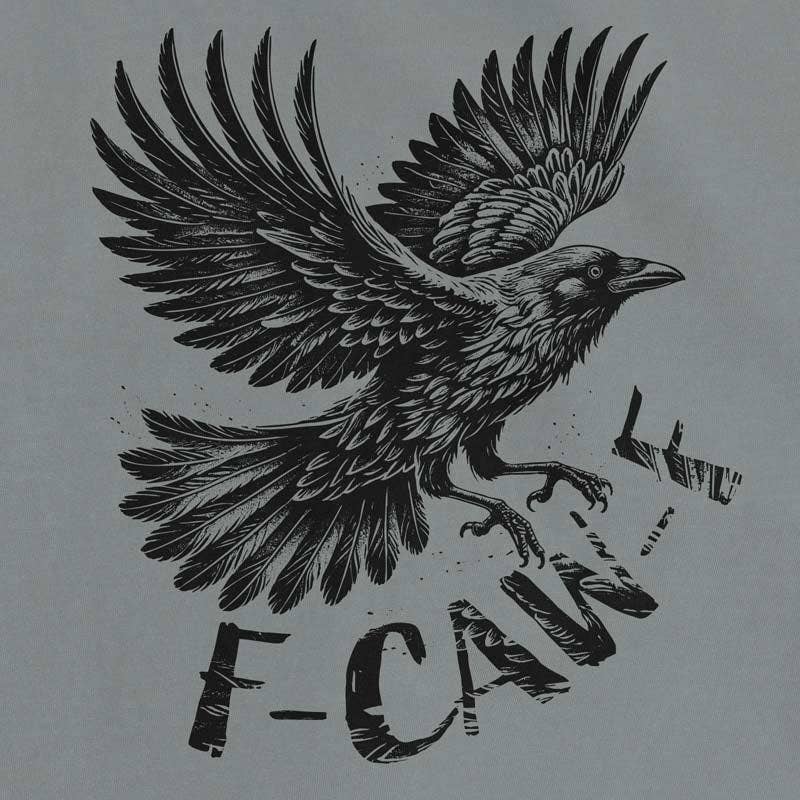 Granite F-CAW-F Crow T-Shirt | Comfort Colors 1717 | Funny Crow for wholesale on Faire2