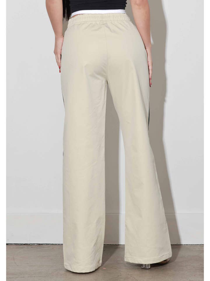 CREAM Wide Leg Track Pants for wholesale on Faire2