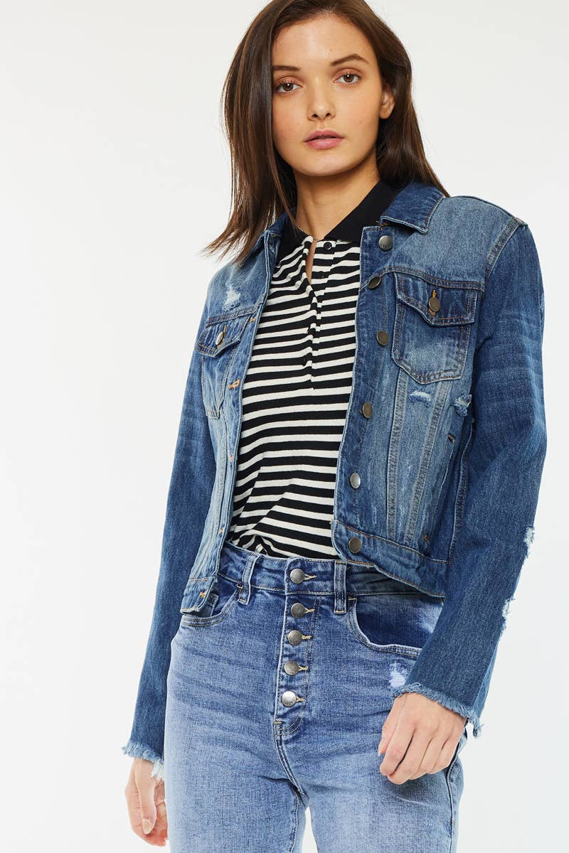 Nature Denim - Wholesale Denim Jacket - Women's - NT2097DD1