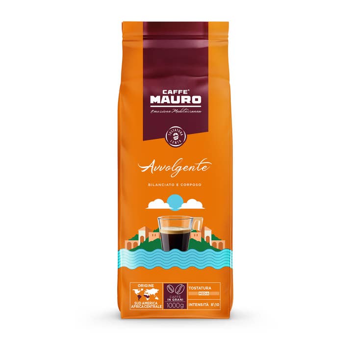 Enjoy Better Coffee & Tea - Wholesale Coffee Beans - Caffe Mauro Avvolgente Whole Bean Coffee 2.2lb/1kg