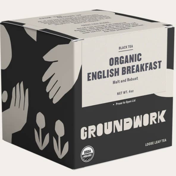 English Breakfast Organic Loose Leaf Tea for wholesale by Groundwork Coffee Roasters