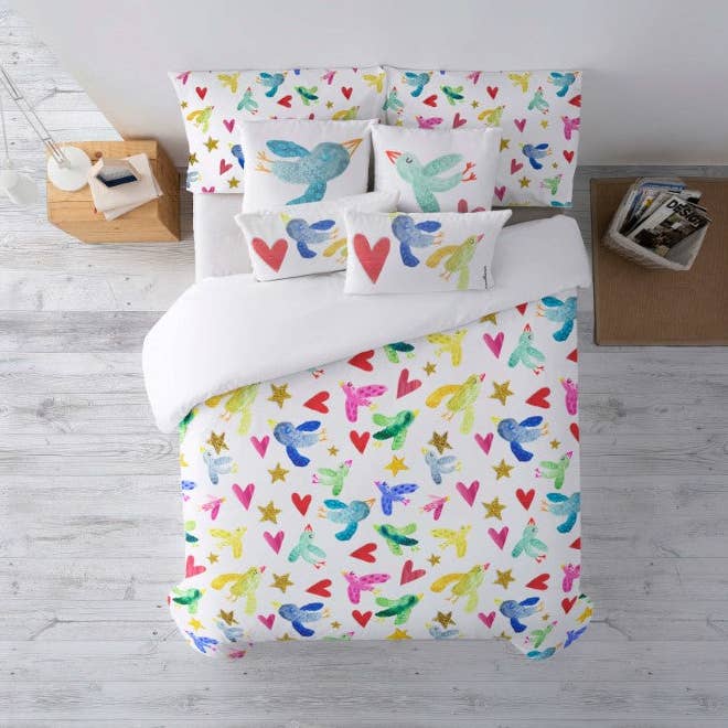 Housse de couette à boutons Ocells 100 % coton pour la vente par SG HOGAR