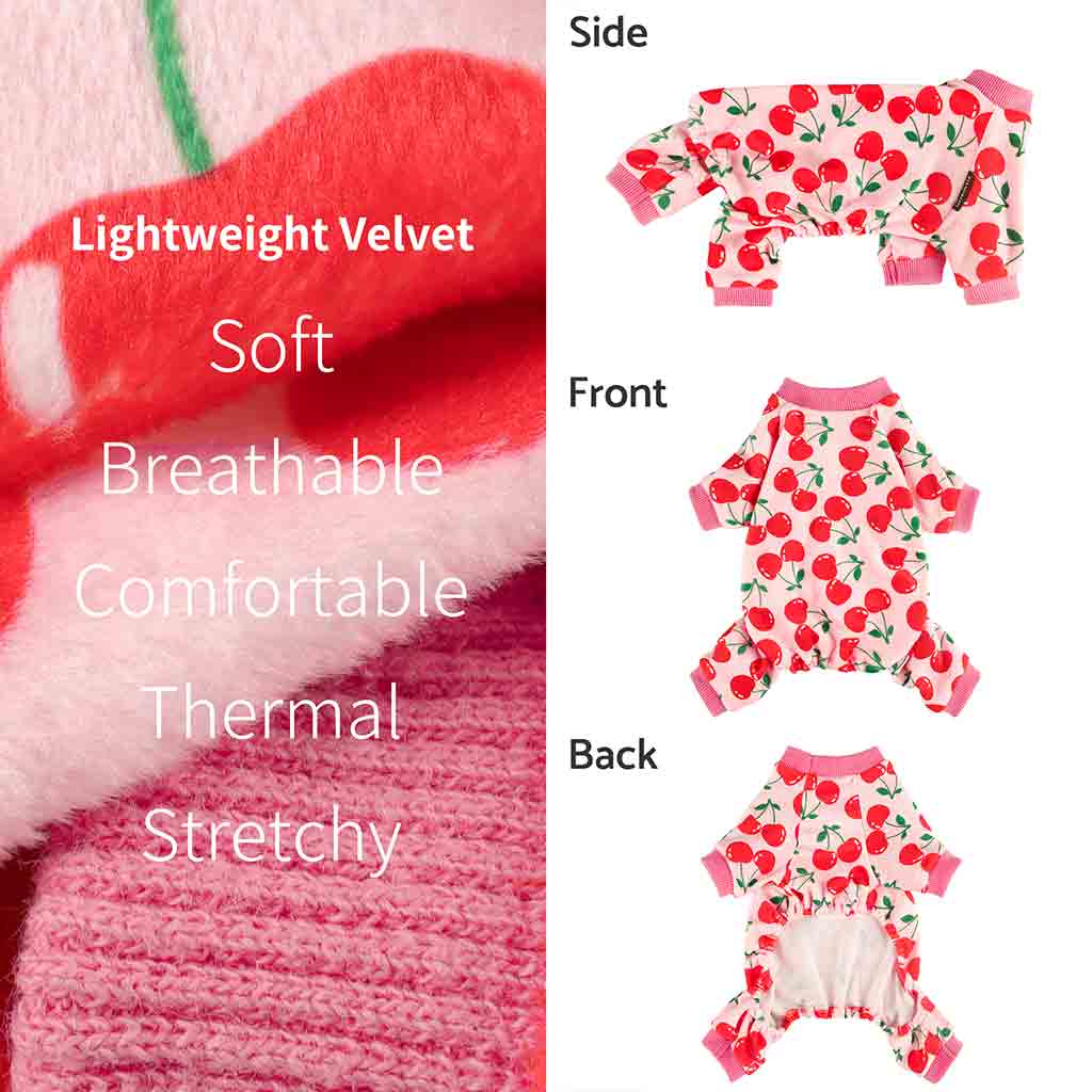 Fitwarm – wholesale Pet pyjamas – Dog – Cute Cheery Dog Pajamas6