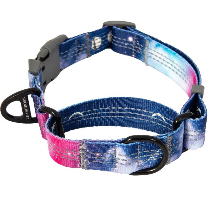Leash Boss - Wholesale Pet Collar - Dog - Patterned Reflective Fabric Martingale Dog Collar - Pattern Collection