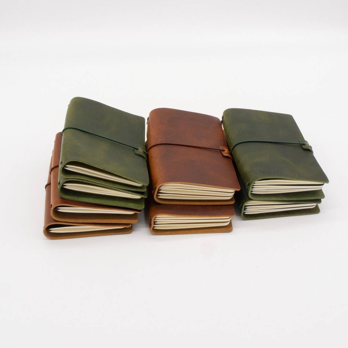 Arbor Trading Post - Wholesale Journal Cover - Pocket-Size Leather Traveler Notebook Cover, 3 Notebooks15