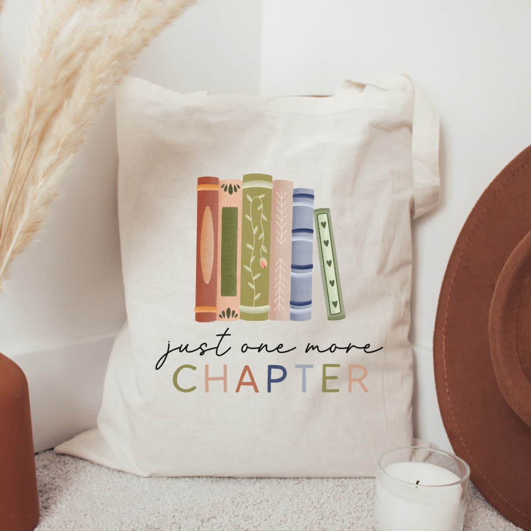 Tilda&Theo - Vente Tote bag – femme - Tote bag livres « One more Chapter » - Sac de course à lire1