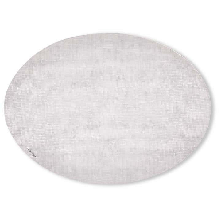 Oval Placemat: Linen - Silver for wholesale by modern-twist