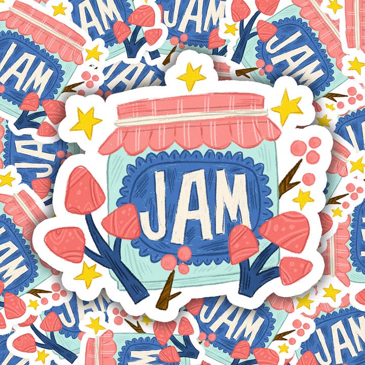 Jam Jar Matte Vinyl klistermærke for engroshandel hos Wonder & Wild