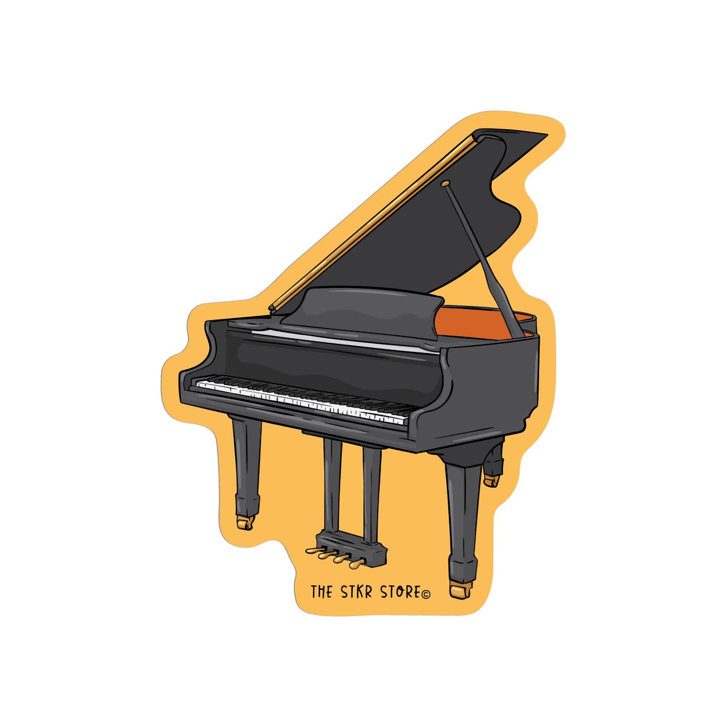 Girls Printing House - Wholesale Sticker - Piano Instrument Textured Stickers