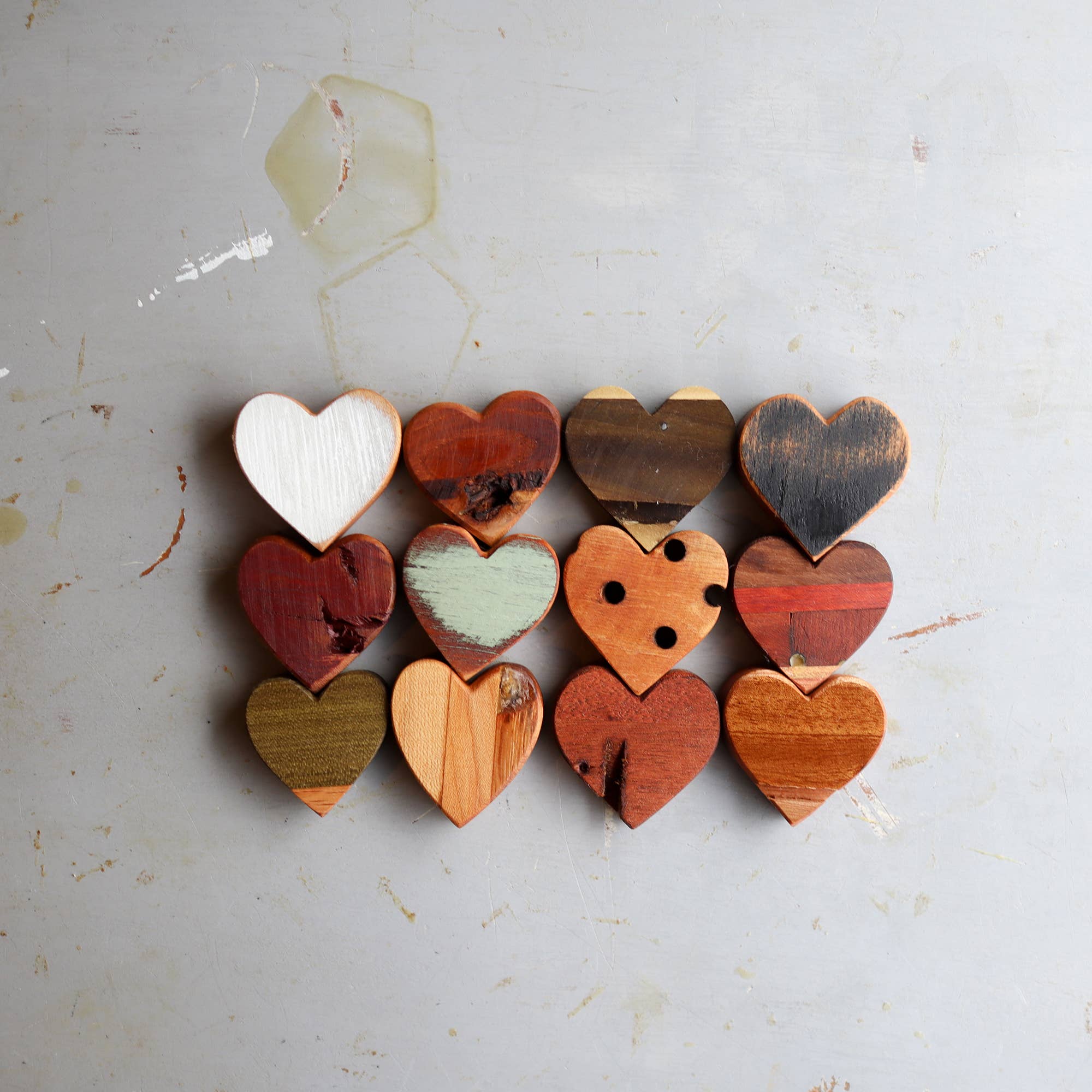 Dennehey Design - Wholesale Decorative Tabletop Object - Imperfect Hearts Decorative Tabletop Object, Reclaimed Wood6