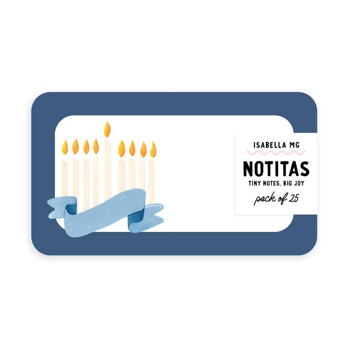 Menorah Notitas - Mini Notes for wholesale by Isabella MG