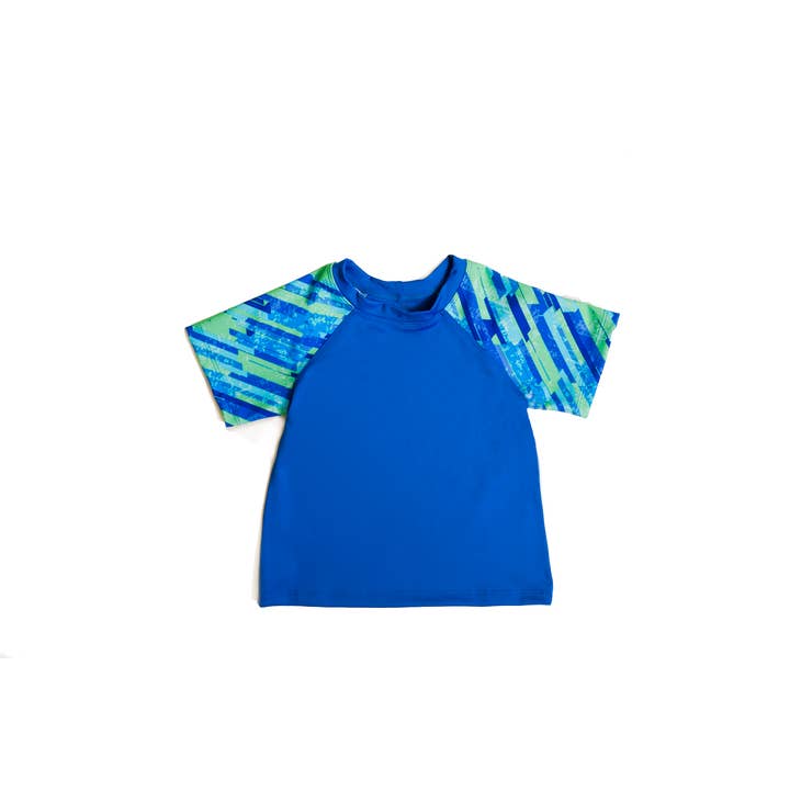 Wasser-T-Shirt - Blau/Grün für den Großhandel von Cool Little Ones