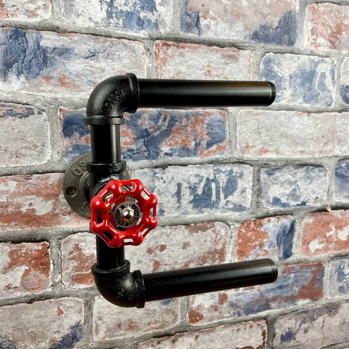 Fandomonium - Wholesale Toilet Paper Holder - Industrial Style Pipework Steel Double Toilet Roll Holder1