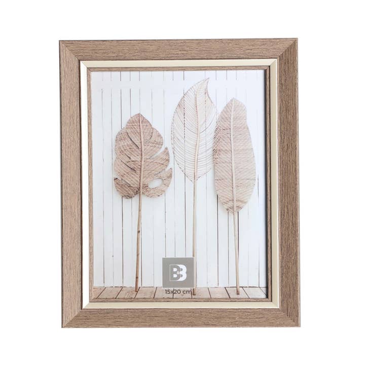 B&B - Wholesale Picture Frame - Photo Frame, Made of MDF Wood, in Brown Color, 19X2X24cm