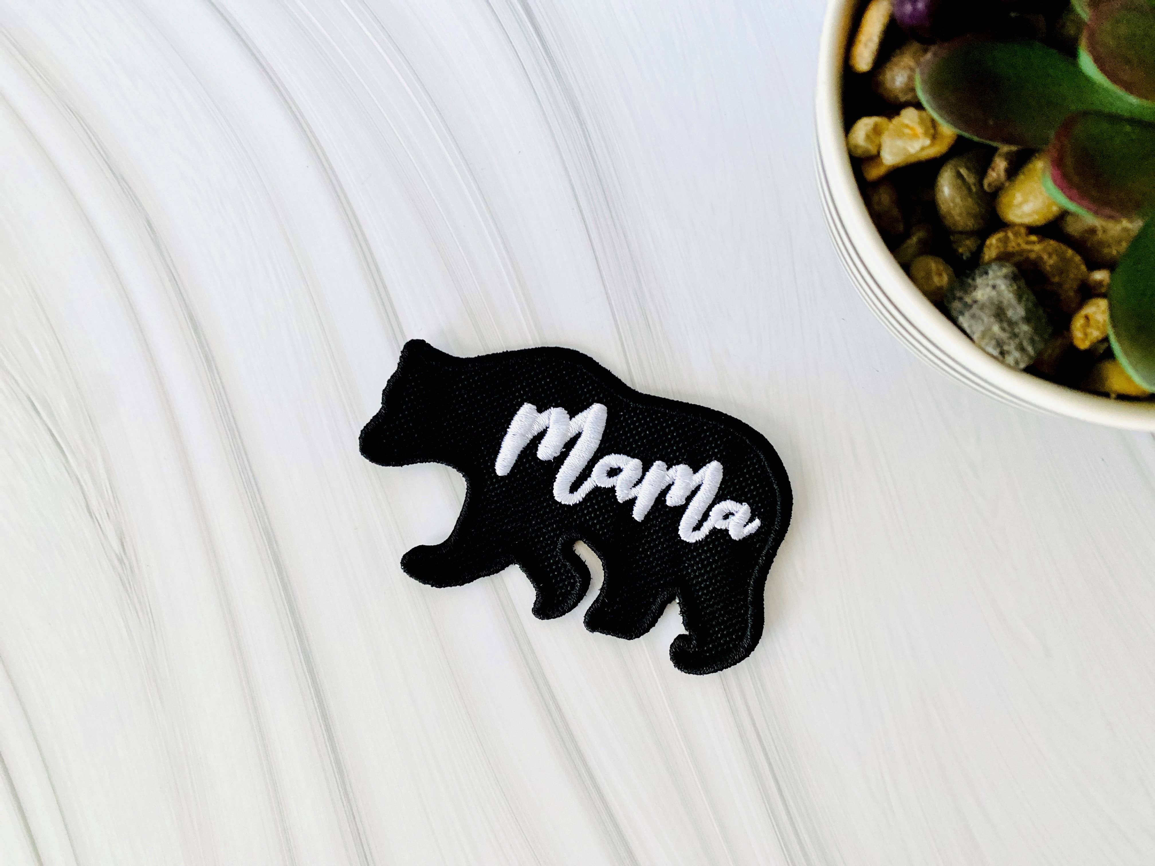R & R Stitched - Wholesale Patch - Mama bear embroidered iron-on hat patch3