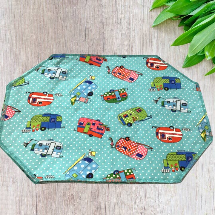 Polka Dot Trailer Placemat Sets for wholesale by Placemats and More