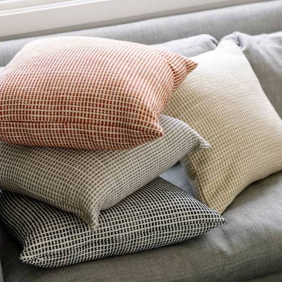 Akobo Handwoven Ethiopian Cotton Throw Pillow Cover for wholesale by Sabahar Europe