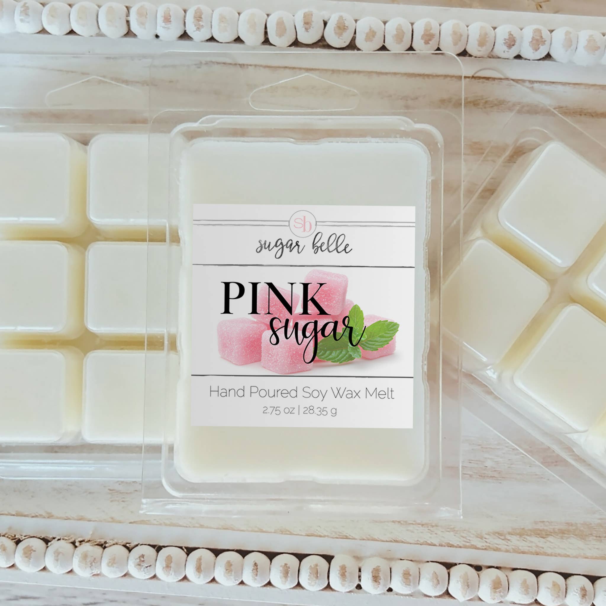 Sugar Belle - Vente Fondants - Cire de soja à sucre rose