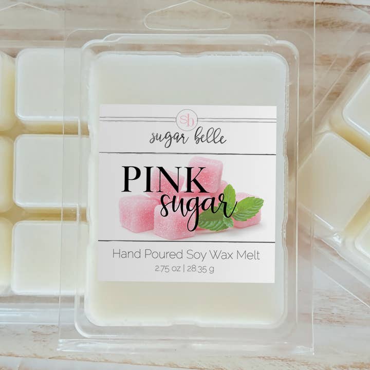 Sugar Belle - Vente Fondants - Cire de soja à sucre rose0