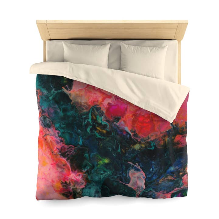 Sinta a capa de edredão Borboleta em microfibra por atacado de Rainbow City