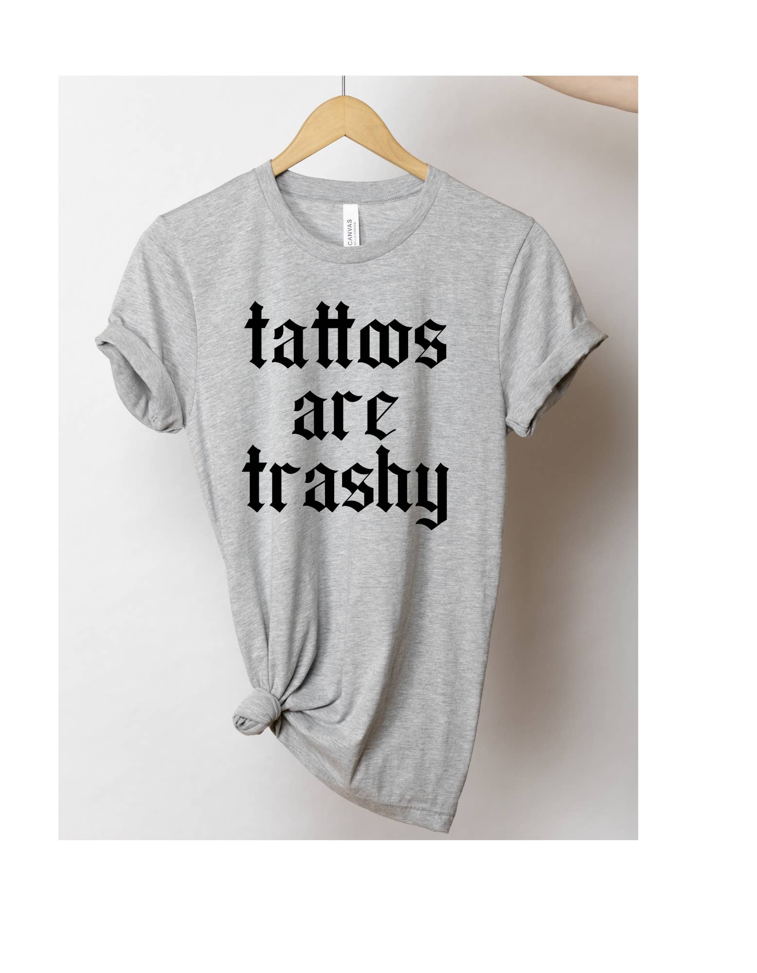 4 little hearts - Wholesale T-Shirt (Graphic) - Unisex - Tattoos are trashy graphic tee