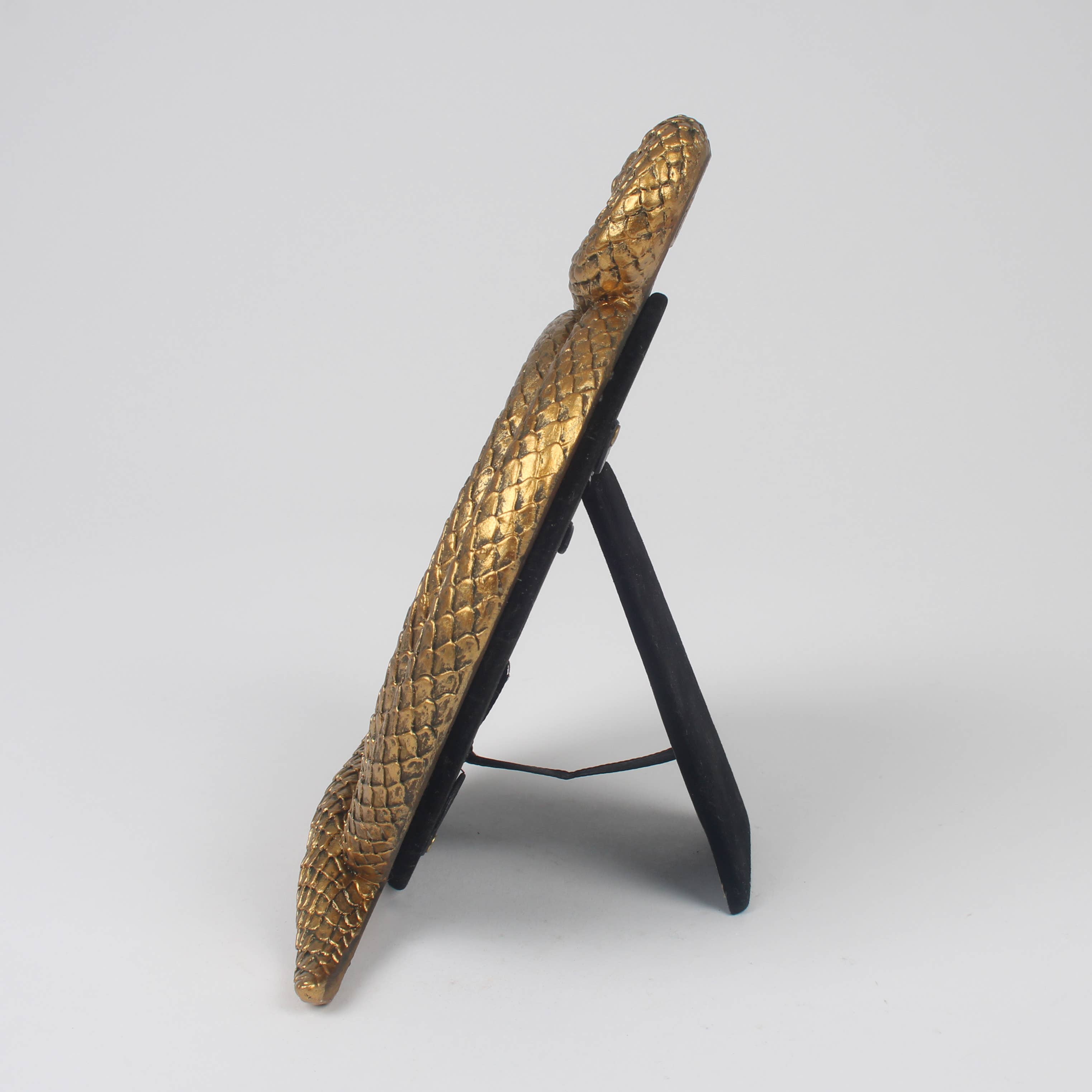 Originals International Ltd - Vente Cadres photos - Cadre Photo Serpent Doré – Porte-Photo Serpentin Unique1