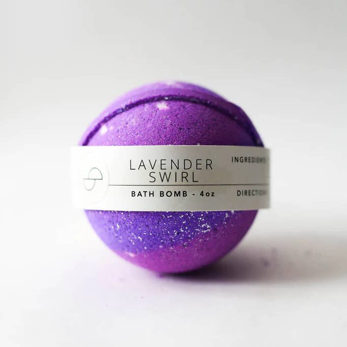 Lend Me Some Sugar Bath Company - Wholesale Bath Bomb/Fizz - Lavender Swirl Bath Bomb