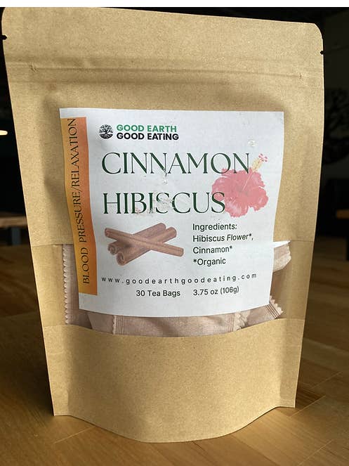 Cinnamon Hibiscus Tea - 30 count for wholesale by Good Earth Good Eating