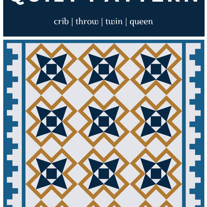 Sewn - Wholesale Craft Sewing Kit - Italian Tiles Quilt PAPER Pattern16