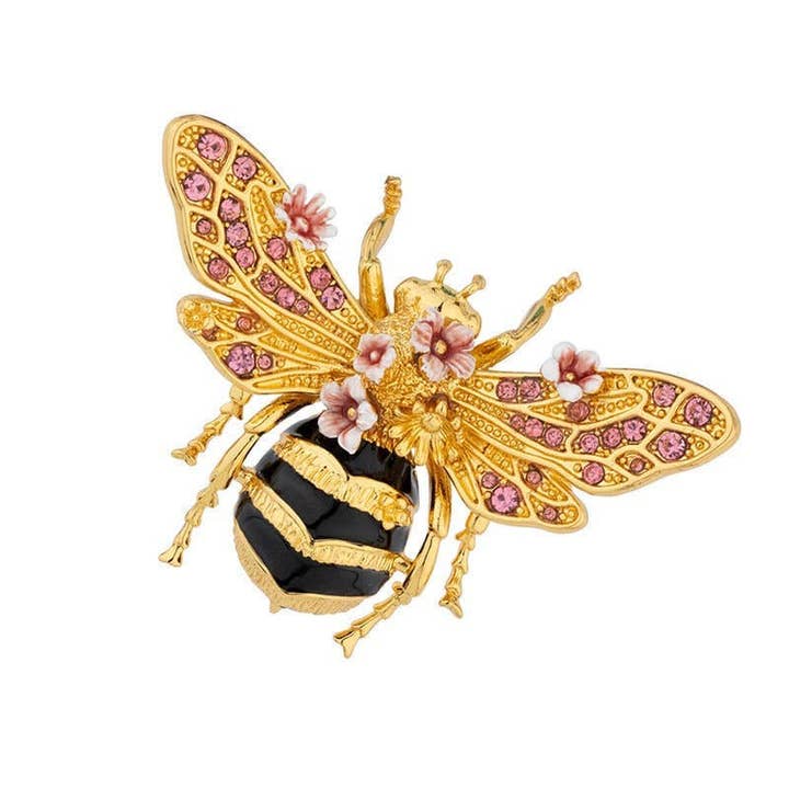 Exsito - Wholesale Brooch - Spilla ape smaltata fatta a mano1