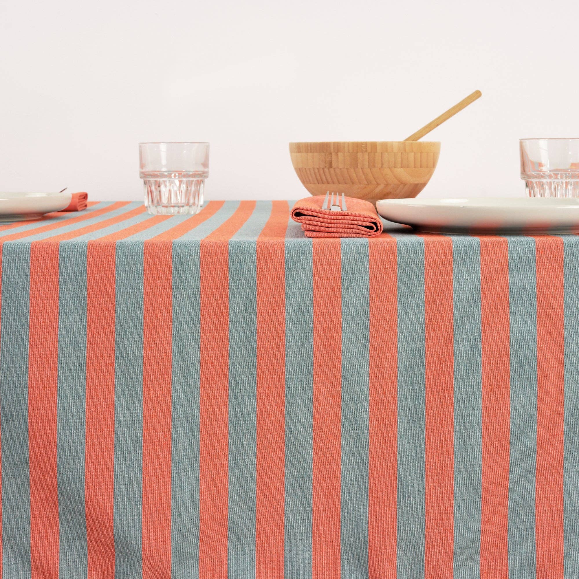 SG HOGAR - Wholesale Tablecloth - Maglia Raya Orange and Water Jacquard Tablecloth4