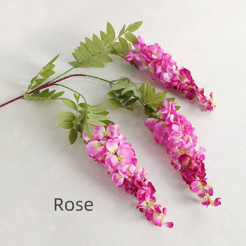 ACNITE(We cover U.S. import duties) - Wholesale Bunting/garland - Artificial Wisteria wedding flower garland home decoration3