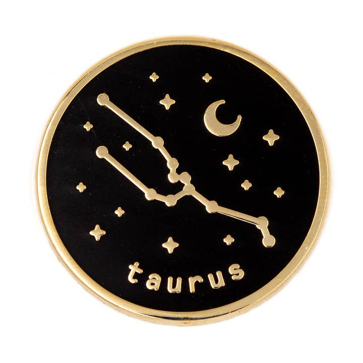 Épingle en émail Zodiac Taureau pour la vente par These Are Things