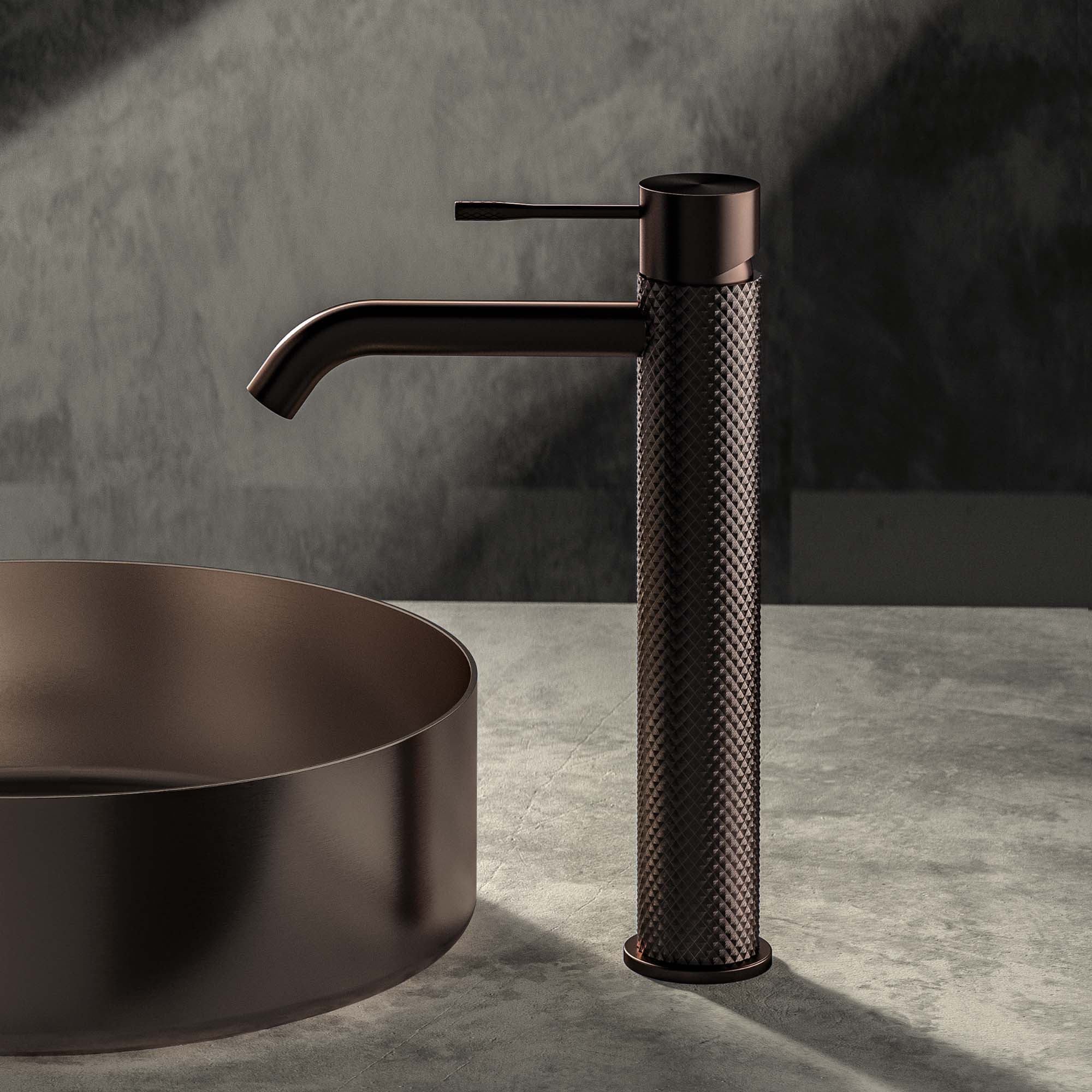 Stilform Handels GmbH - Wholesale Kitchen Tool/Gadget - Stilform basin faucet from the Iconic series High version in brushed copper6