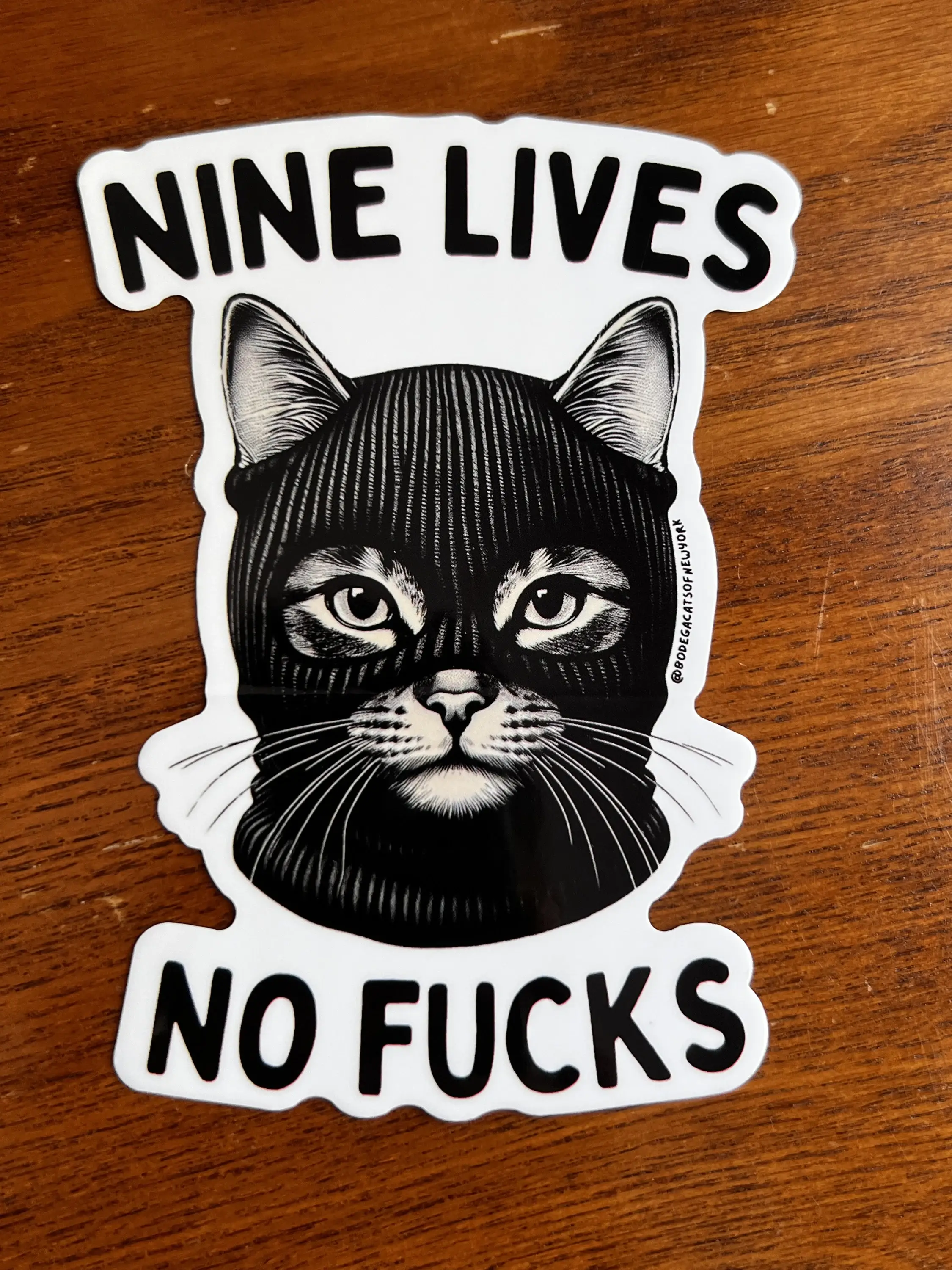 Bodega Cats of New York - Wholesale Sticker - Bodega Cats of New York 4.5" Sticker (Nine Lives)5