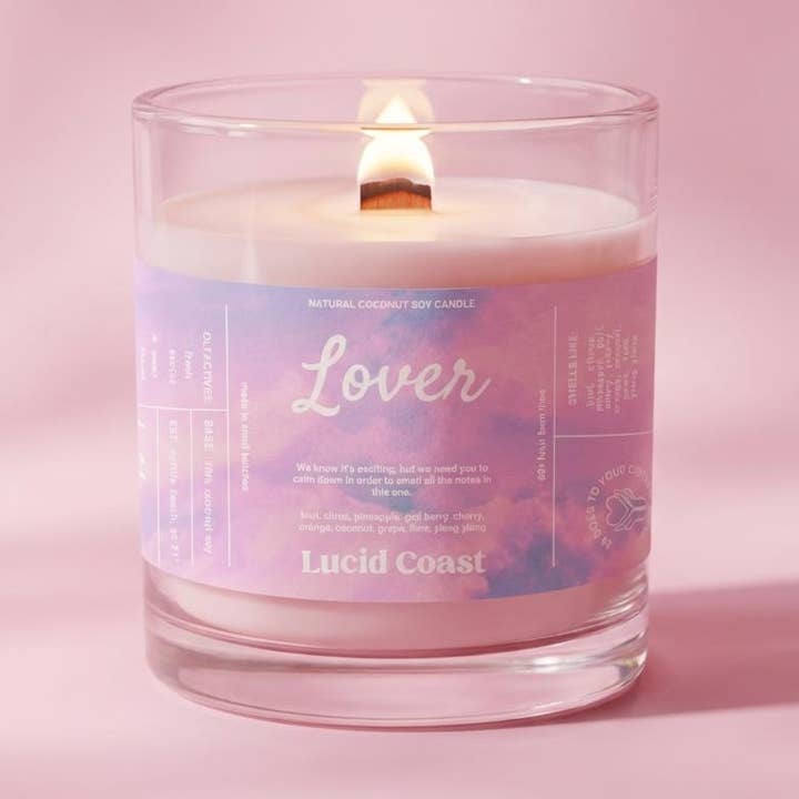 Vela Amante | Vela de Loción de Coco y Soja para venta al por mayor de Lucid Coast | Scented Candles and Perfume
