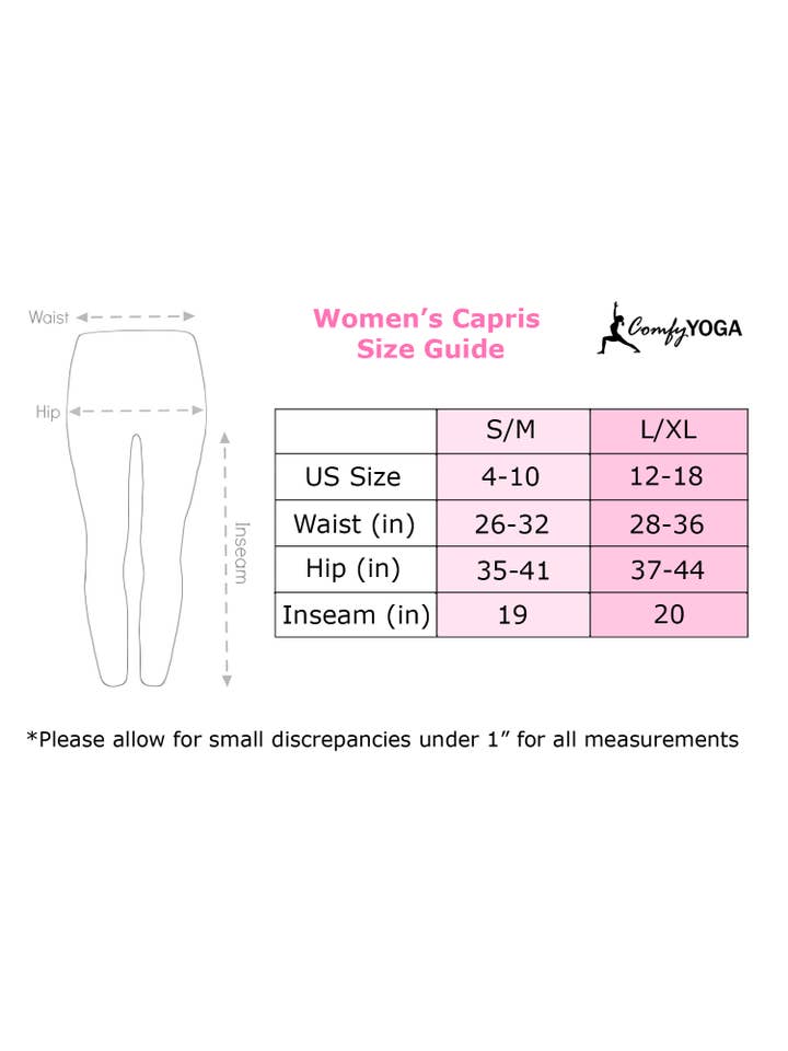 Comfy Yoga - Wholesale Athletic/Lounge Leggings - Women's - Oh Flamingo Capris - High Waist Capris with Side Pockets