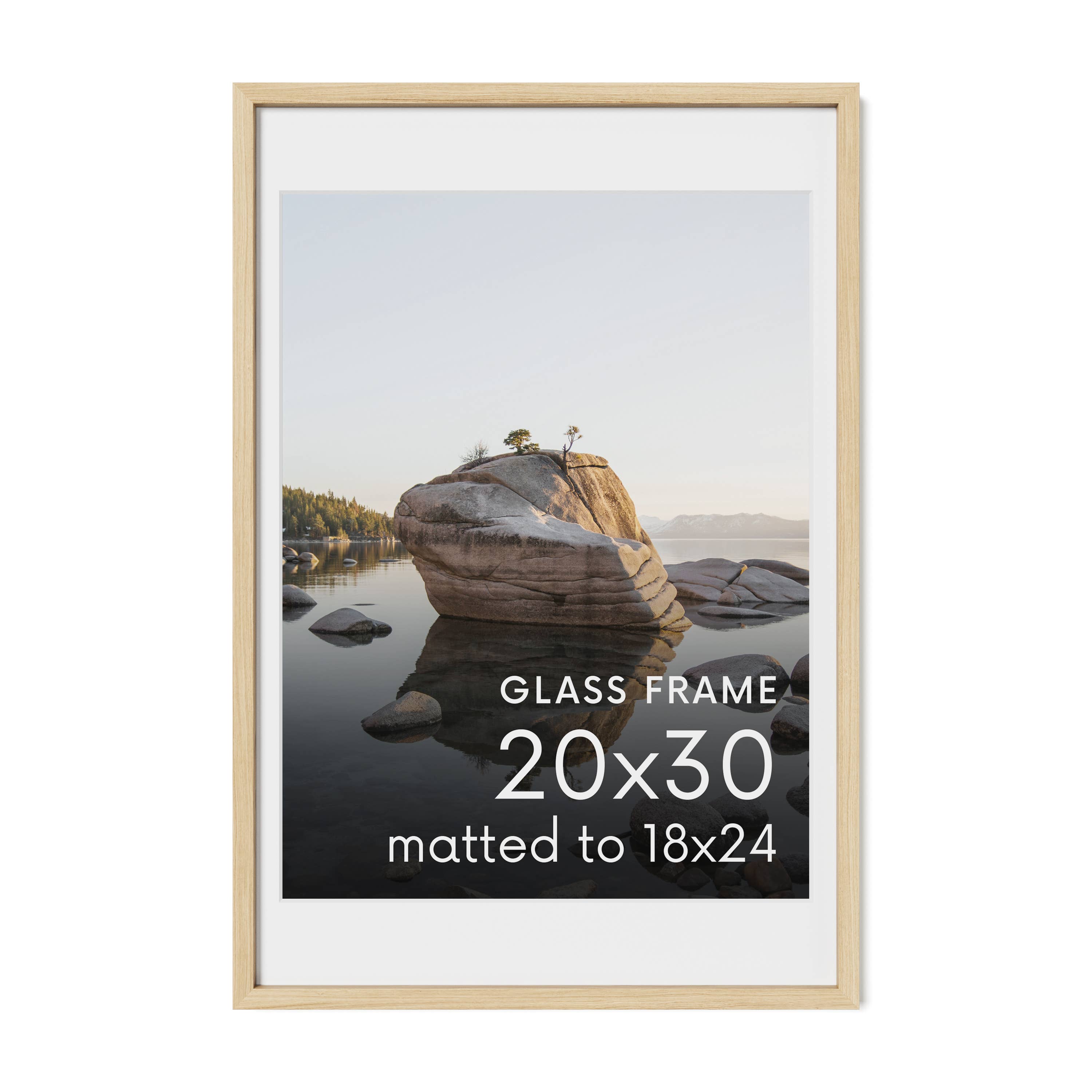 Haus and Hues - Wholesale Picture Frame - Natural Oak Frame with Glass18